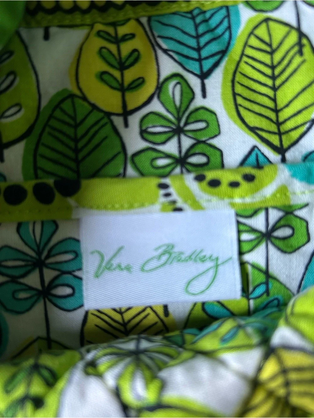 Vera Bradley Limes Up Cotton Tote